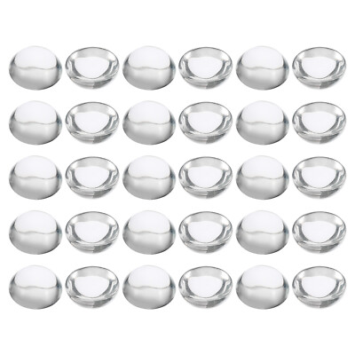 Glas s, 100 Stück 10 mm dicker rund Glas Kuppel Fliesen für Foto