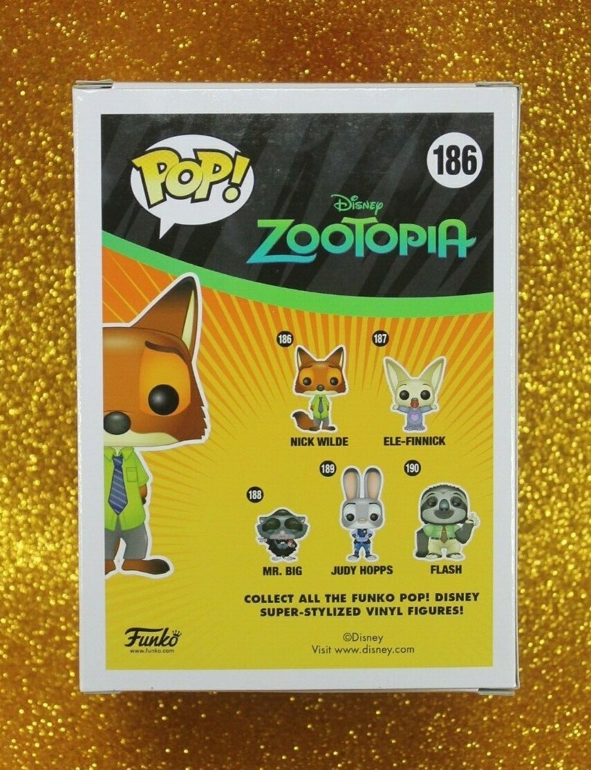 レア ズートピア POP FUNKO フィギュア 186 ニック FUNKO POP DISNEY