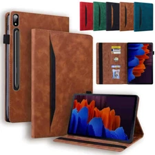 For Samsung Galaxy Tab S9 Ultra S8 S7 Plus A8 A7 Case Flip Leather Stand Cover
