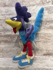 Vintage ROAD RUNNER Looney Toons 14" Plush 24K Warner Bros 1993 Pose-able Legs