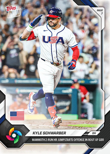 2026 Topps Now WBC-14 Kyle Schwarber