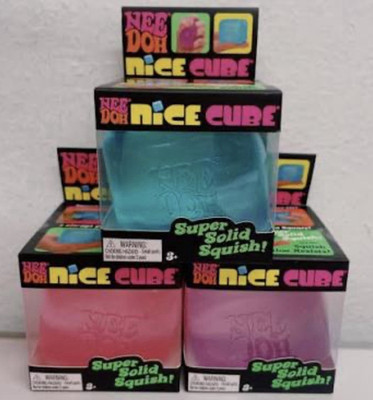 NeeDoh REAL AUTHENTIC Nice Cube Super Solid Squish Squeezable Stress RelieverToy