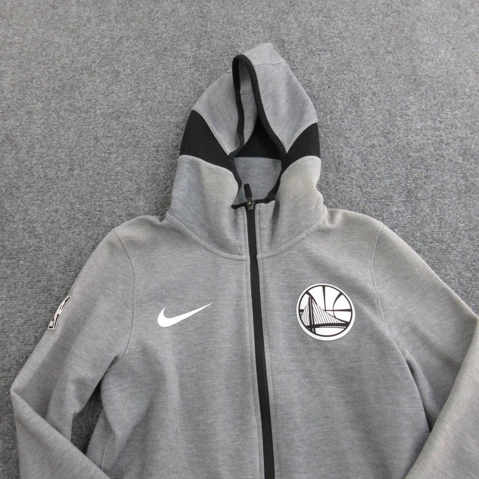 Golden State Warriors Hoodie Zip Womens Small Gray NBA Basketball Nike Dri-FIT - Image 3 of 4