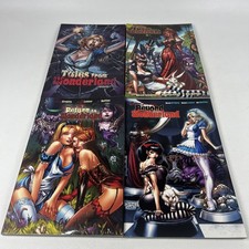Wonderland Raven Gregory SIGNED Graphic Novel Art Tales Escape Beyond Return