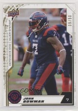 2020 Upper Deck CFL Gold 9/50 John Bowman #180 l5j