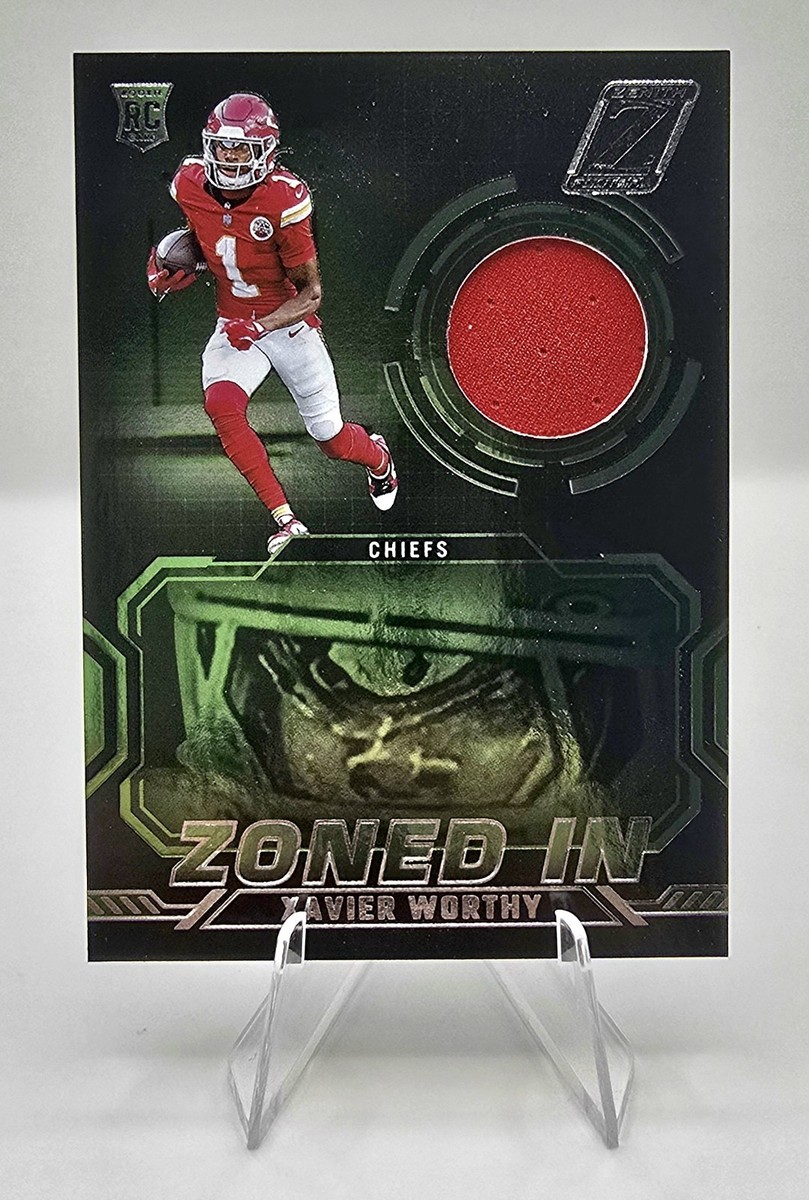 2024 Panini Zenith Xavier Worthy Zoned In Patch SP - Chiefs