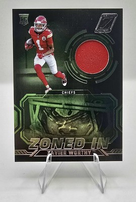 2024 Panini Zenith Xavier Worthy Zoned In Patch SP - Chiefs | eBay