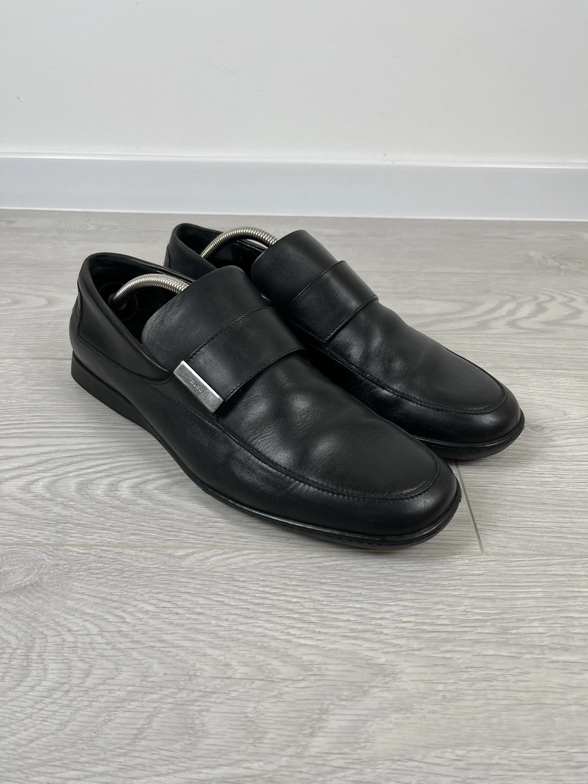 Chaussures en cuir noir homme Gucci vintage années 00 époque Tom Ford pointure 9,5 US