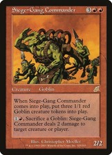 Siege Gang Commander / Commander - SCOURGE - English (played) Goblin Rare