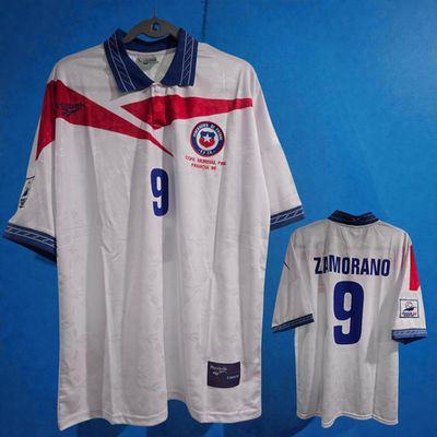 Fanion Football Brésil Vs Chili 10x9 Cm - Coupe Du Monde 1998 France