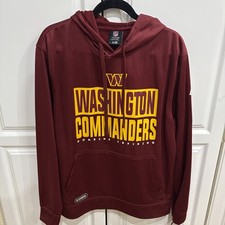 Washington Commanders New Era Team Apparel Jersey Hoodie Sweatshirt Sz L Mens