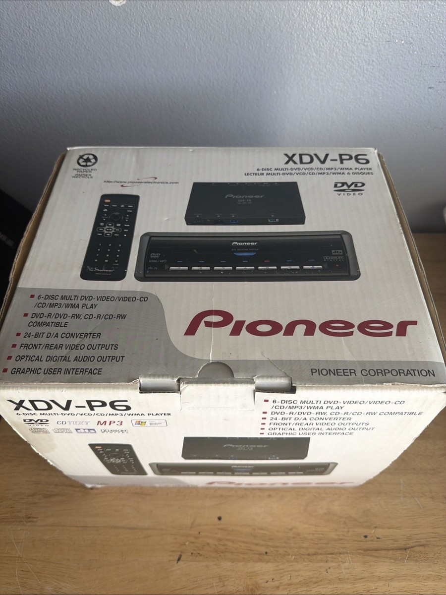 Pioneer XDV-P6 Car Stereo Mobile Media Station BRAND NEW 6 Disc