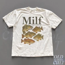 Man I Love FishT-Shirt Meme Fish Shirt Vintage Style Unisex T-Shirt Offensive