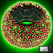 300LED Christmas Lights Outdoor Indoor Use, 12 Lighting Modes 75ft Christmas ...