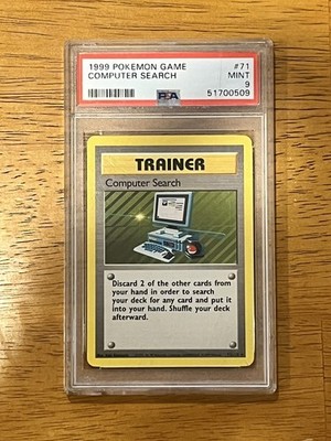 PSA MINT 9  1999 POKEMON GAME #71/102 COMPUTER SEARCH 