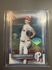 2025 Bowman ANDREW PAINTER RETRO LOGOFRACTOR Foil REFRACTOR Phillies HOT Logo