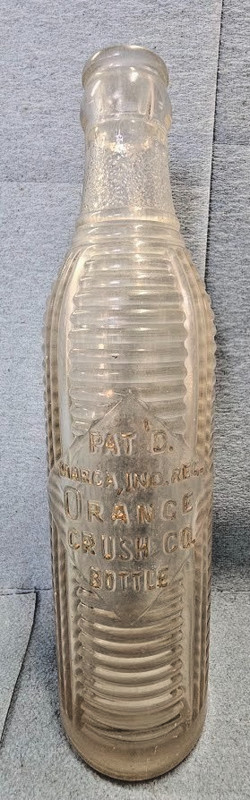 Very Early 7 Oz,  PAT ' D Orange Crush Co. Bottle, Spanish origin