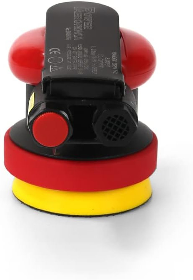 Commercial 3 Inch Finishing Palm Pneumatic Sander Tool,3", 3/32”Mini DA Air Sand