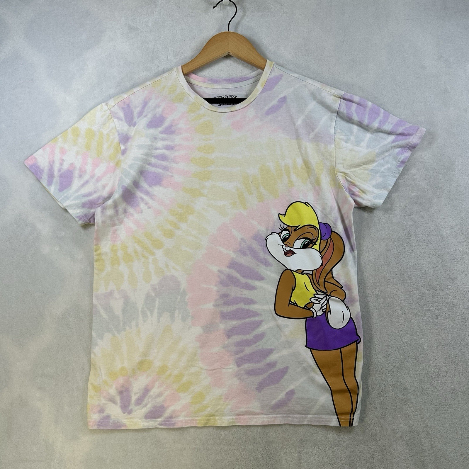 Looney Tunes Lola Bunny Purple Tie Dye Tshirt Large