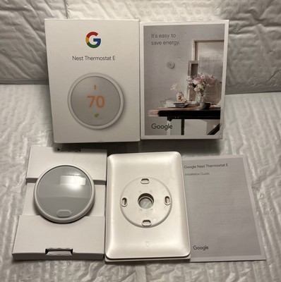 Nest Thermostat E Programmable Smart Thermostat - White (T4000ES)