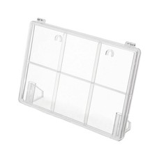 Tabletop Display Showcase Box with Compartments Dustproof for Desk, Shelf