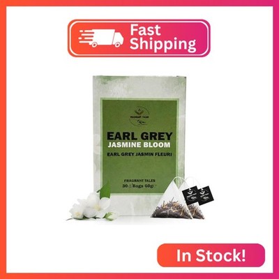 Ceylon Earl Grey Jasmine Black Tea - 30 Pyramid Bags | Fragrant Tales Exquisite