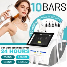 2 In 1 808nm Diode Laser Hair Removal  Pico Laser Tattoo removal Machine 10 bar