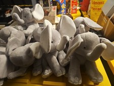 Set Of 9 Plush Elephants Toys