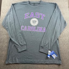TRT Classics East Carolina University Shirt Womens XL Gray Long Sleeve ECU Tee