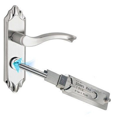2-in-1 Stainless Steel Key Decoder SS001 PRO Lock Decoder Repair Tools-(1pc)