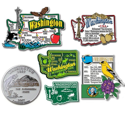 Connecticut State Magnet Set - 6 Unique Designs, Nigeria