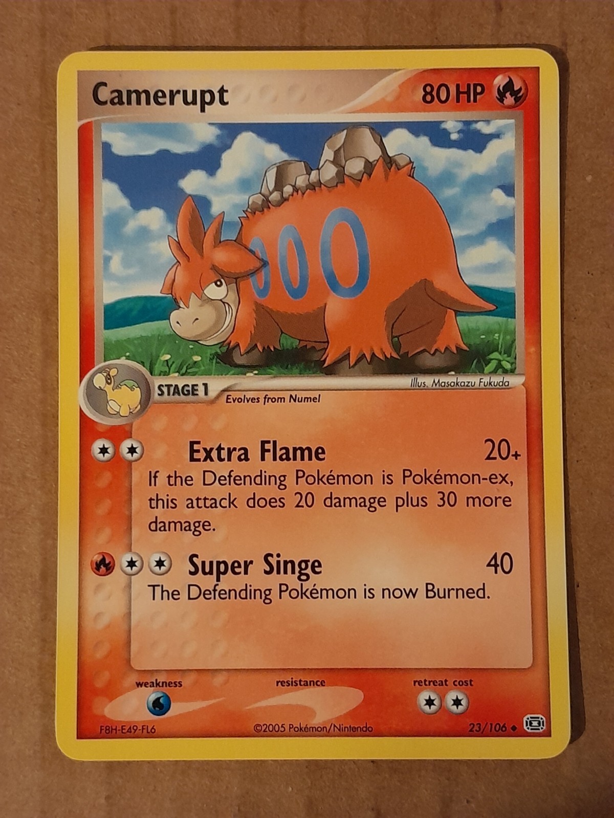 Pokemon Camerupt 23/106 ex Emerald NM-MINT See Pictures