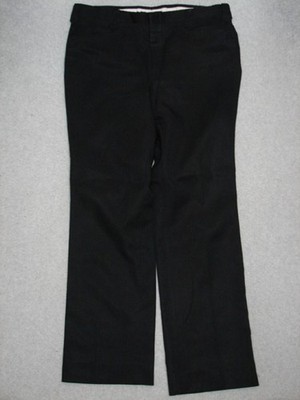 QH11414 VINTAGE 1970s *CIRCLE S* POLYESTER WESTERN SLACKS (msr 36''x32.5'') BLACK