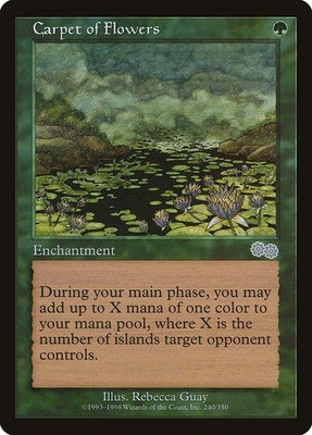 1998 Carpet of Flowers Urza's Saga MTG Magic the Gathering Uncommon LP
