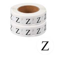 Inventory Label Sticker, 800 Pcs 0.75Inch Self-Adhesive Letter Z , 2 Roll
