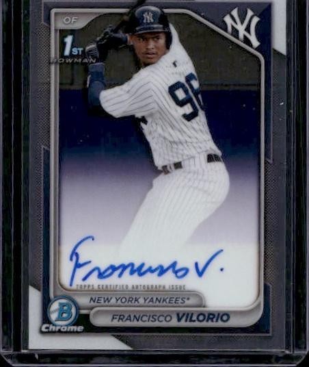 2024 Bowman Chrome #CPA-FV Francisco Vilorio Prospect Autographs