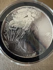 2014 1 oz American Silver Eagle UNC  Bullion Coin Type 1 Design - Nice Toning!