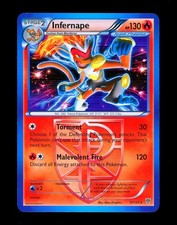 Pokemon INFERNAPE 2013 Tempesta di Plasma HOLO Foil Rara Carta Set Bianco e Nero 17/135