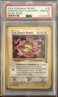 2000 Pokemon Black Star #18 Team Rocket's MEOWTH Promo Pokemon League - PSA 10