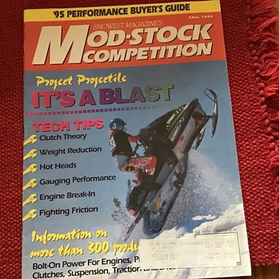 Vintage 1994 SnoWest's Mod-Stock Competition Snowmobile Magazine DIY Performance