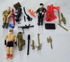 S-495 VINTAGE 1990'S HASBRO GI JOE FIGURES HEADMAN RED STAR JOHNNY CAGE