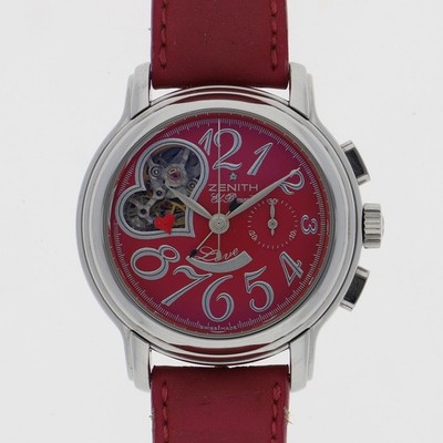ZENITH 03.1230.4021 El Primero Open Heart pink Dial Automatic Stainless Steel