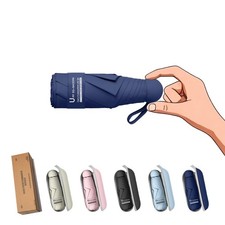 Travel Essentials Mini Umbrella for Purse With Case Small Compact UV Sun Prot...