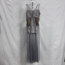 Art Stone Silver "Ice" Dance Costume - Size Medium Adult