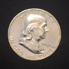 1960 Franklin Half Dollar  proof , uncirculated ultra cameo. Full bell lines