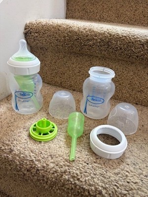 DR BROWN'S ~ Anti-Colic  Wide-Neck Baby Bottle (5 oz) one NEW one for parts