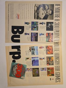 Rare 1995 Panasonic 3DO Sega Saturn PlayStation Print Ad Lot Magazine Spread