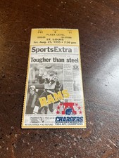 August 25, 1995 Rams at Chargers Ticket ? Jerome Bettis