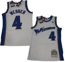 New 1997-98 Chris Webber #4 Wizards Mens Mitchell & Ness Swingman Jersey $135