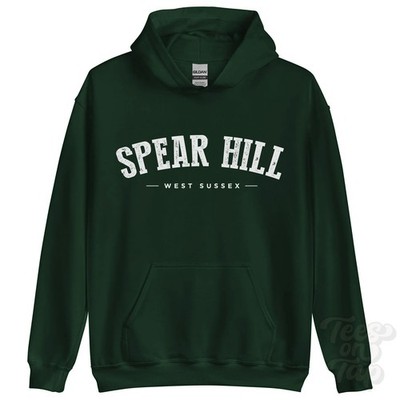 SPEAR HILL WEST SUSSEX HOODIE Ashington Horsham England college varsity style